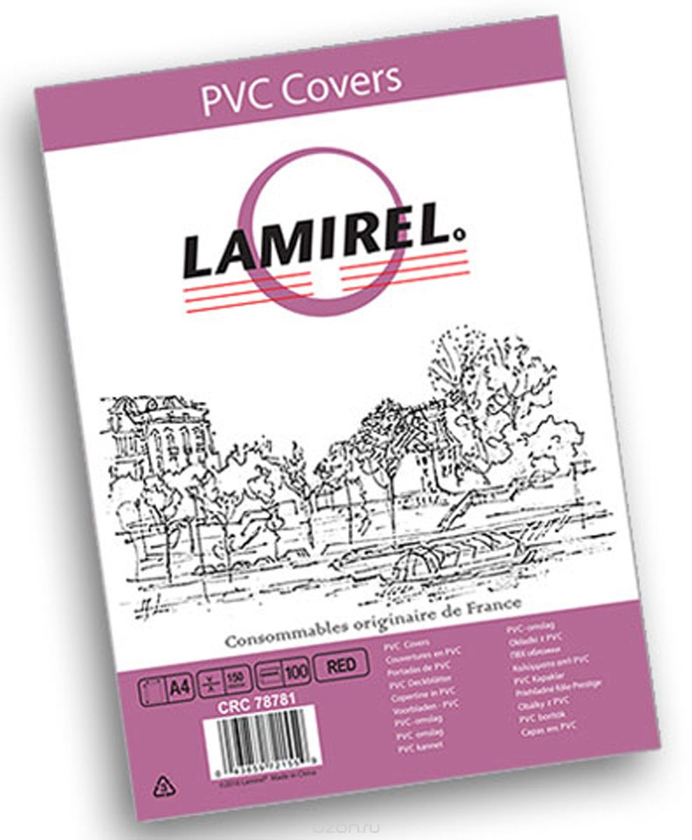 Lamirel LA-78781 Transparent A4, Red    (100 )